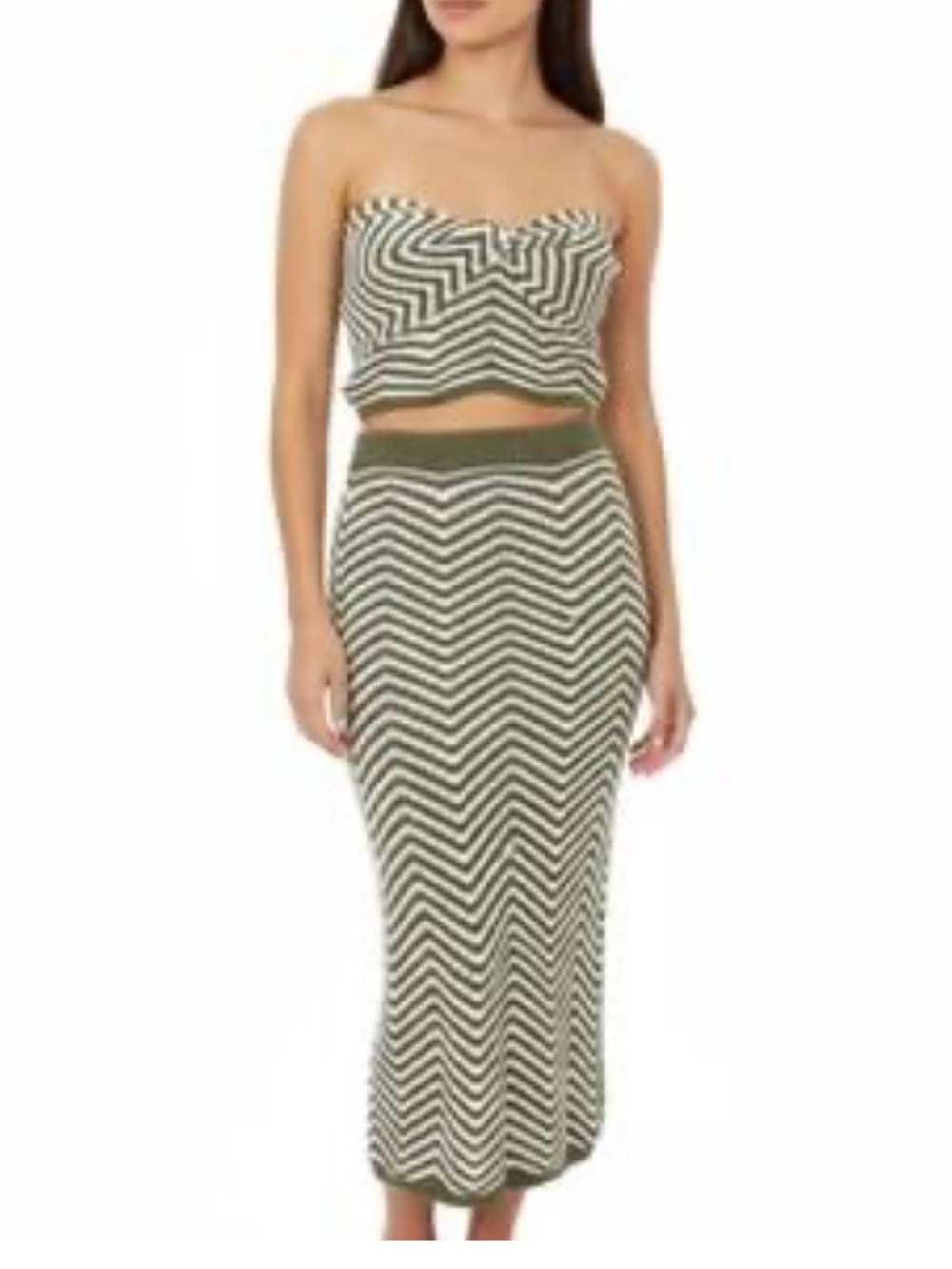 Willow & Wind Knit Tube Top And Maxi Skirt